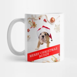 Snowy bulldog Mug